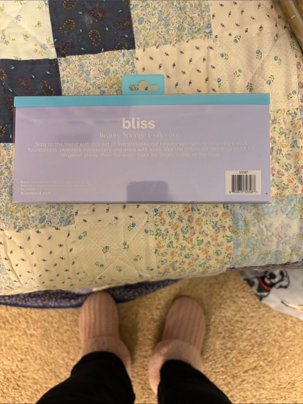 Bliss Beauty Sponge Collection Makeup Sponges - Lavender and White